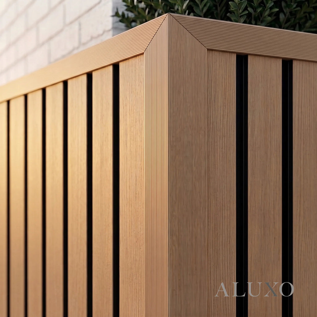 Kladd™ Exterior Wall Panel Composite Cladding Corner Trim - Light Oak | 180cm / 290cm (Set of 2)
