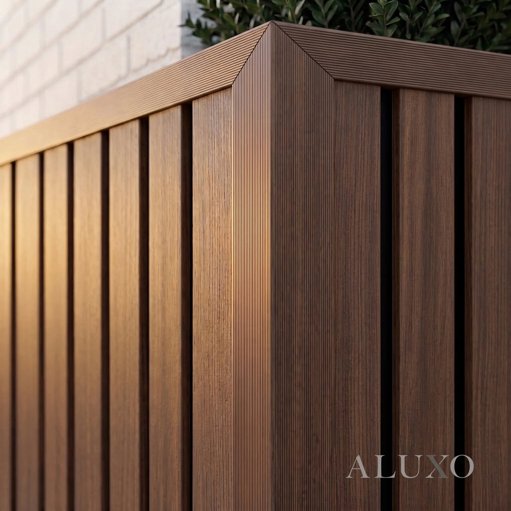 Kladd™ Exterior Wall Panel Composite Cladding Corner Trim - Smoked Oak | 180cm / 290cm (Set of 2)