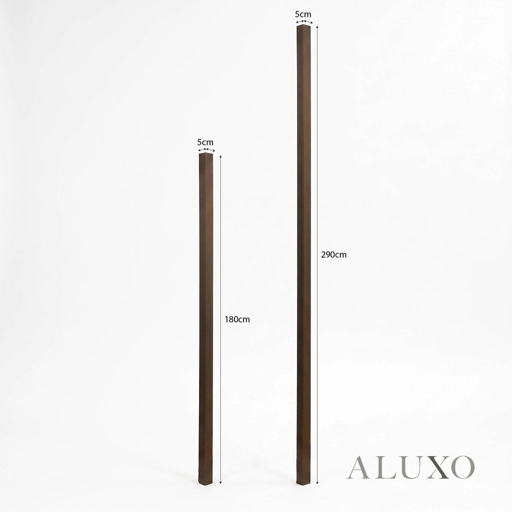 Kladd™ Exterior Wall Panel Composite Cladding Corner Trim - Smoked Oak | 180cm / 290cm (Set of 2)