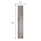 ALUXO® LVT Self Adhesive Vinyl Flooring Tiles - Wood Effect Charcoal | 914mm x 152mm (5m² Pack)