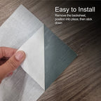 ALUXO® LVT Self Adhesive Vinyl Flooring Tiles - Wood Effect Charcoal | 914mm x 152mm (5m² Pack)