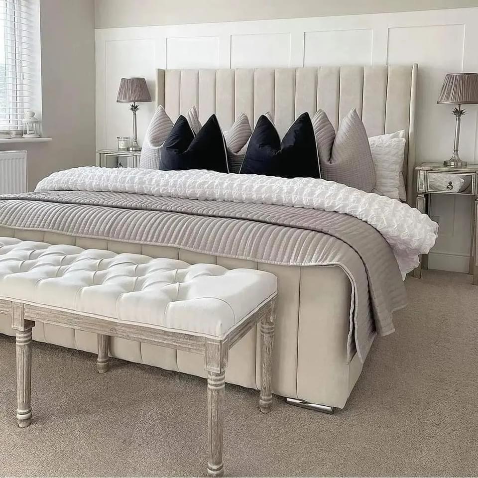 Lara Wingback Luxury Upholstered Bed UK