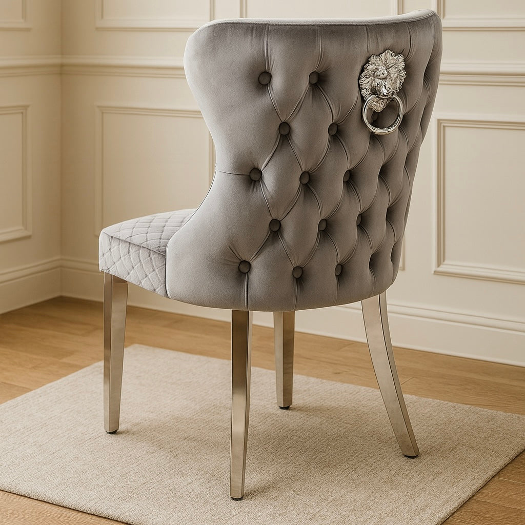 Lewis Lion Knocker Dining Chairs 