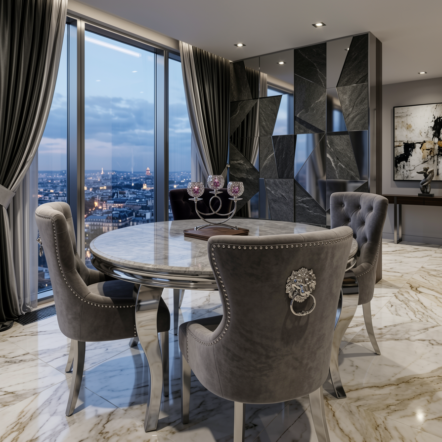 Louis Round Chelsea Dining Set