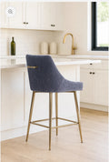Milan Dark Grey Bar Stool