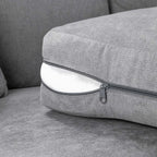 Milan 3 + 2 Seater Fabric Sofa Set Scatter back