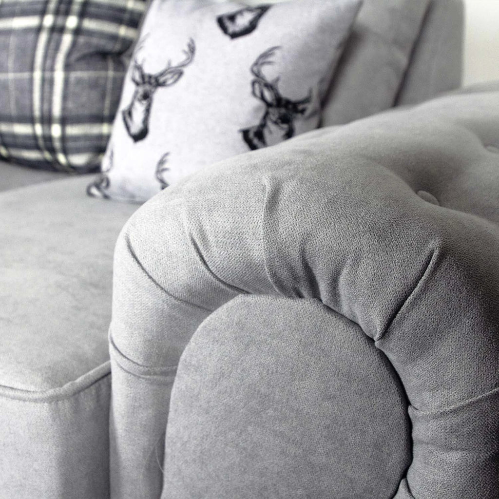 Milan 3 + 2 Seater Fabric Sofa Set Scatter back