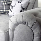 Milan 3 + 2 Seater Fabric Sofa Set Scatter back