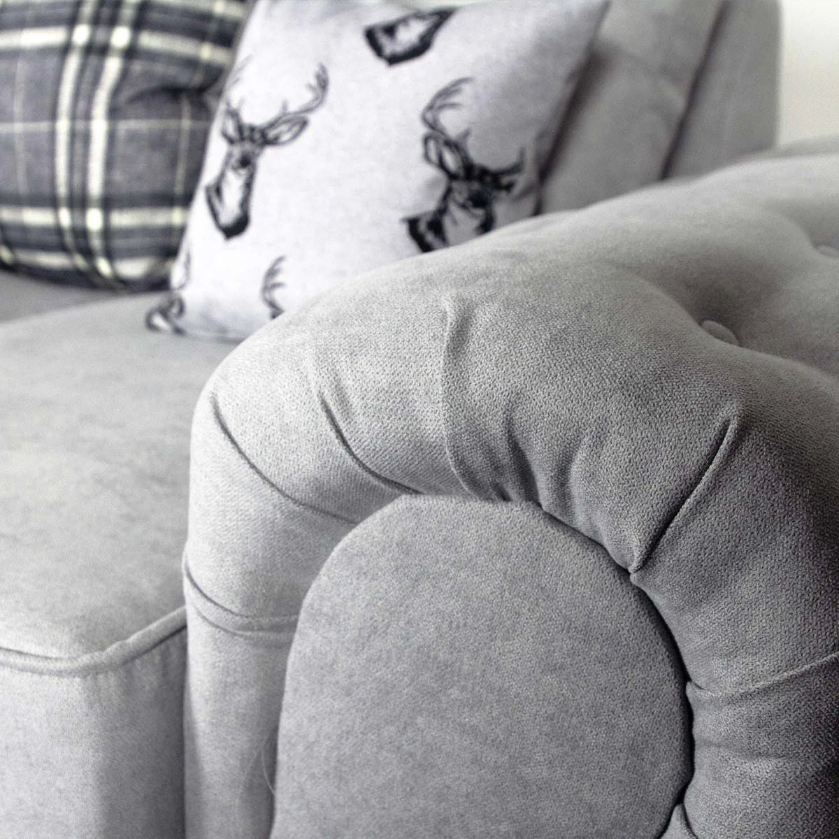Milan 3 + 2 Seater Fabric Sofa Set Scatter back