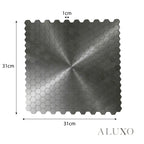 Mosaic Wall Tiles - Mini Hexagon Black 30cm x 30cm (Set of 10) | Self Adhesive