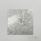 Mosaic Wall Tiles - Square Chrome 30cm x 30cm (Set of 10) | Self Adhesive