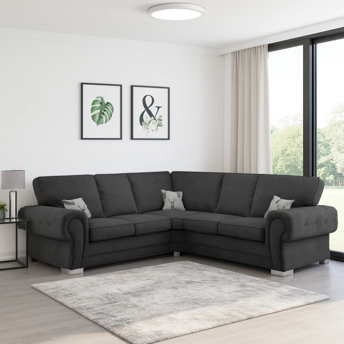 Milan 5 Seater Corner Sofa Fullback