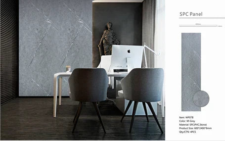 Light Grey Marble PVC Wall Panels – Waterproof Panels Bathroom&Kitchen