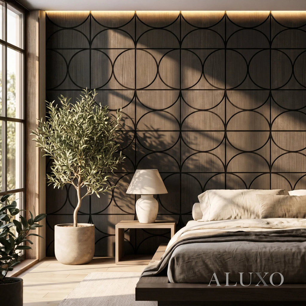 Panelux™ Lite Halo Acoustic Wall Panels - 120x30cm (Set of 4) | Self Adhesive, 5 Colours
