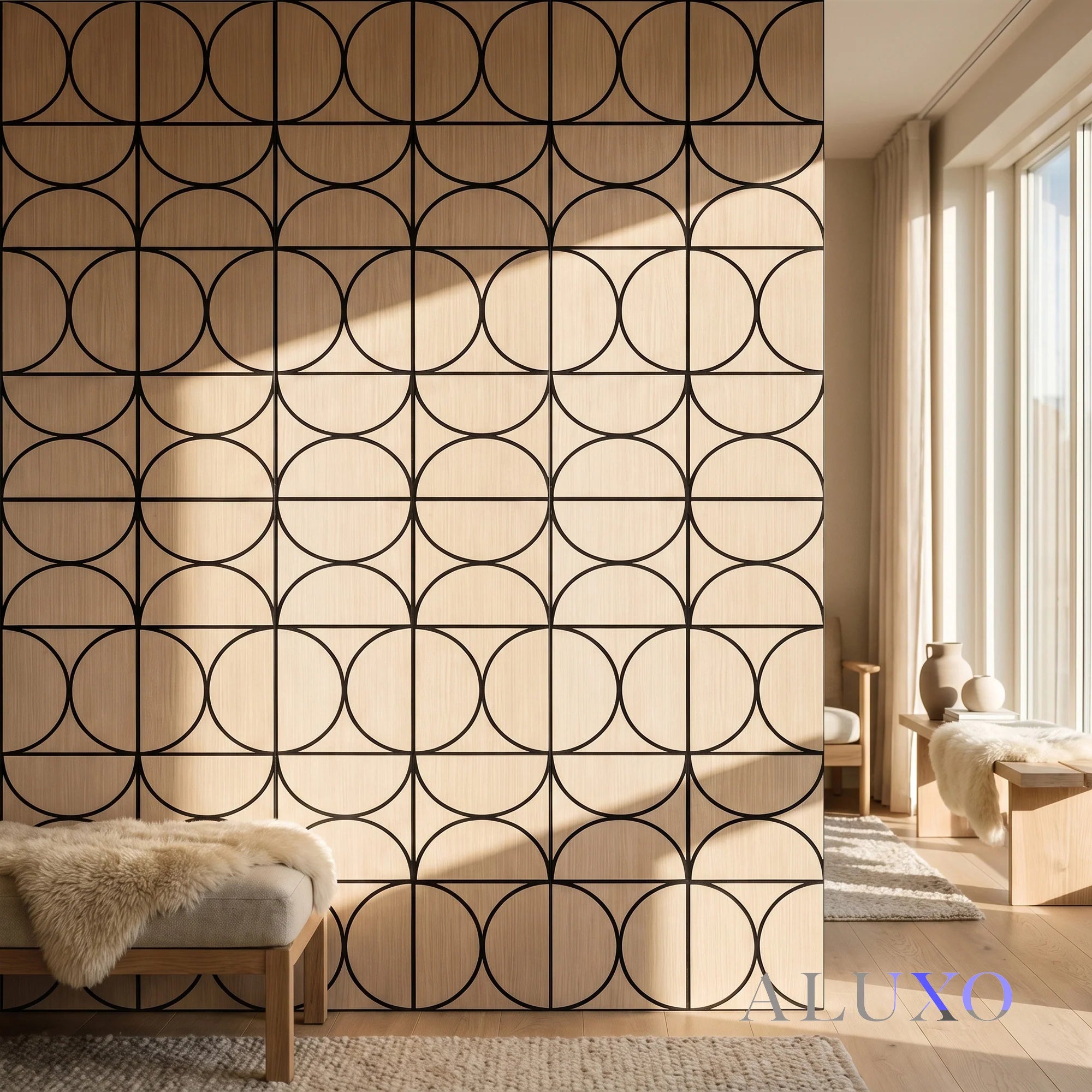 Panelux™ Lite Halo Acoustic Wall Panels - 120x30cm (Set of 4) | Self Adhesive, 5 Colours