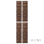 Panelux™ Lite Halo Acoustic Wall Panels - 120x30cm (Set of 4) | Self Adhesive, 5 Colours