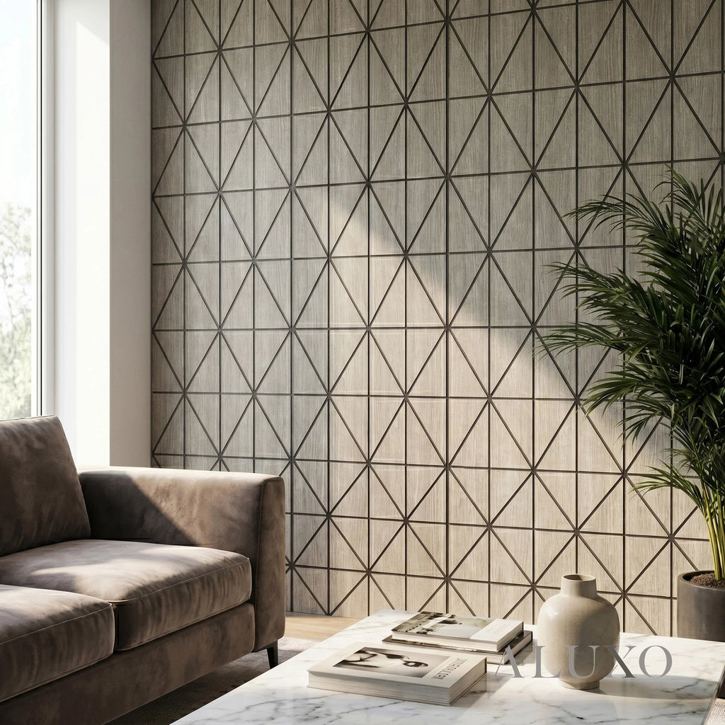 Panelux™ Lite Harlequin Acoustic Wall Panels - 120x30cm (Set of 4) | Self Adhesive, 5 Colours
