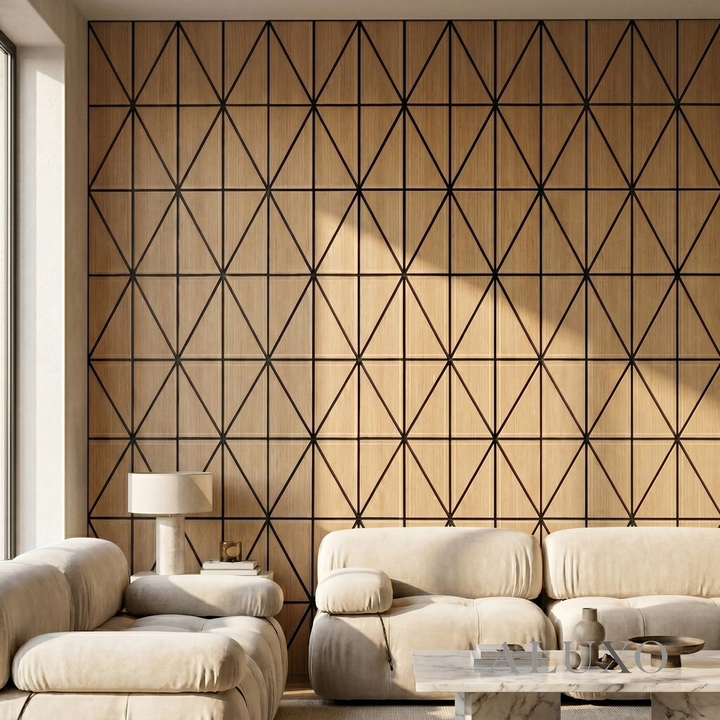 Panelux™ Lite Harlequin Acoustic Wall Panels - 120x30cm (Set of 4) | Self Adhesive, 5 Colours