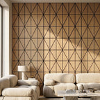 Panelux™ Lite Harlequin Acoustic Wall Panels - 120x30cm (Set of 4) | Self Adhesive, 5 Colours