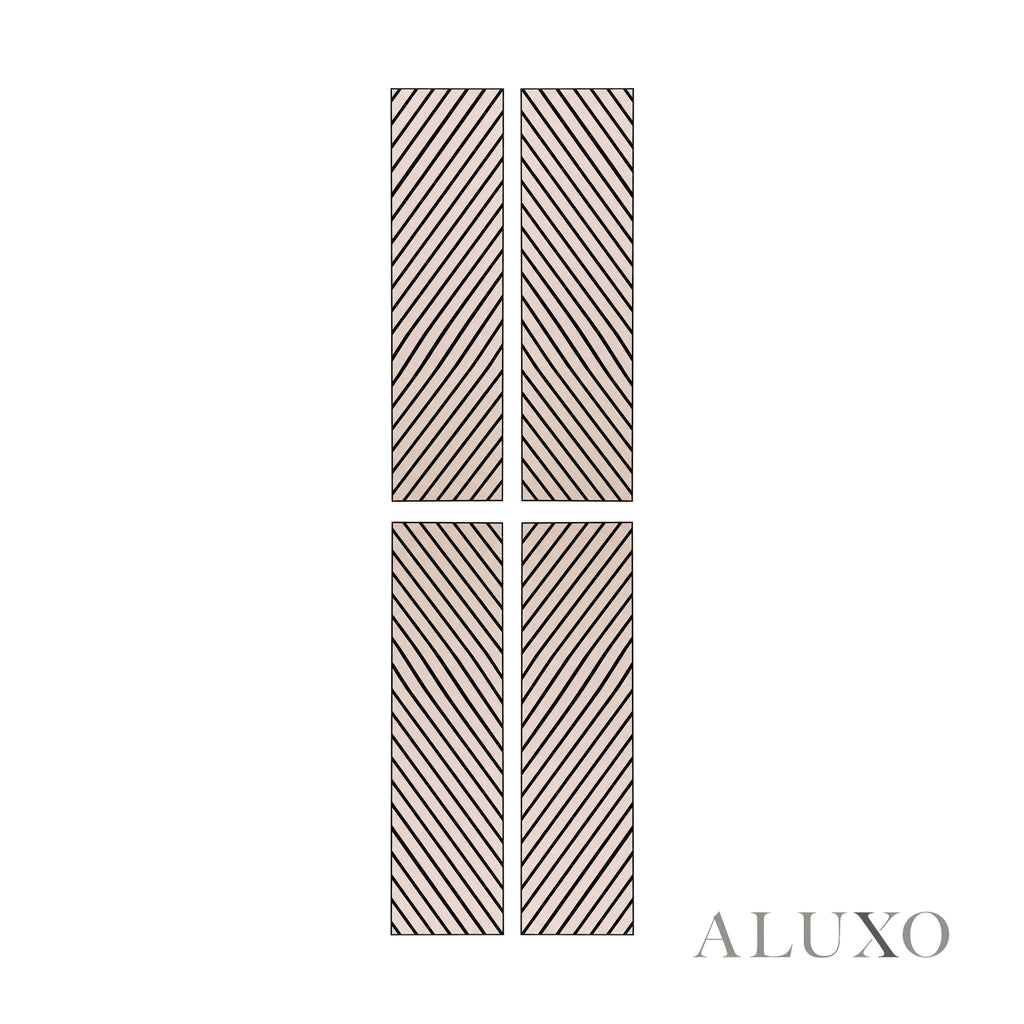 Panelux™ Lite Herringbone Acoustic Wall Panels - 120x30cm (Set of 4) | Self Adhesive, 5 Colours