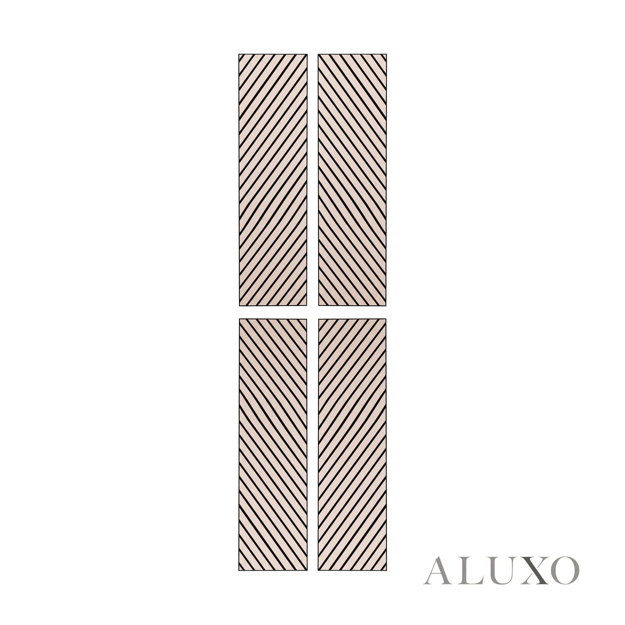 Panelux™ Lite Herringbone Acoustic Wall Panels - 120x30cm (Set of 4) | Self Adhesive, 5 Colours