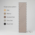 Panelux™ Lite Herringbone Acoustic Wall Panels - 120x30cm (Set of 4) | Self Adhesive, 5 Colours