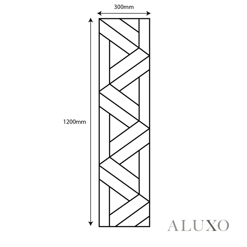 Panelux™ Lite Lattice Acoustic Wall Panels - 120x30cm (Set of 4) | Self Adhesive, 5 Colours