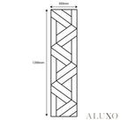 Panelux™ Lite Lattice Acoustic Wall Panels - 120x30cm (Set of 4) | Self Adhesive, 5 Colours
