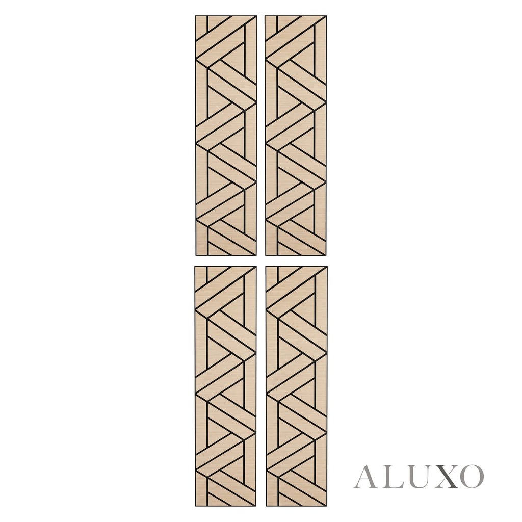 Panelux™ Lite Lattice Acoustic Wall Panels - 120x30cm (Set of 4) | Self Adhesive, 5 Colours