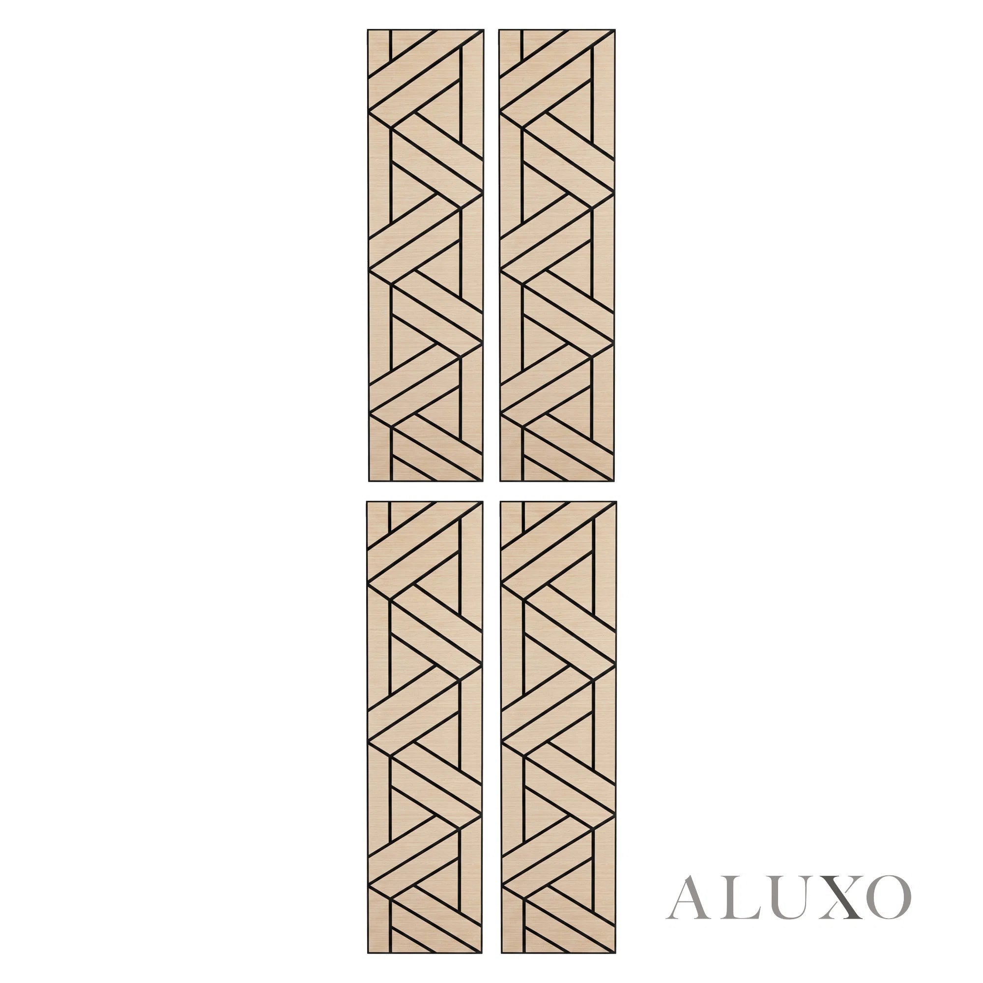 Panelux™ Lite Lattice Acoustic Wall Panels - 120x30cm (Set of 4) | Self Adhesive, 5 Colours