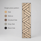 Panelux™ Lite Lattice Acoustic Wall Panels - 120x30cm (Set of 4) | Self Adhesive, 5 Colours