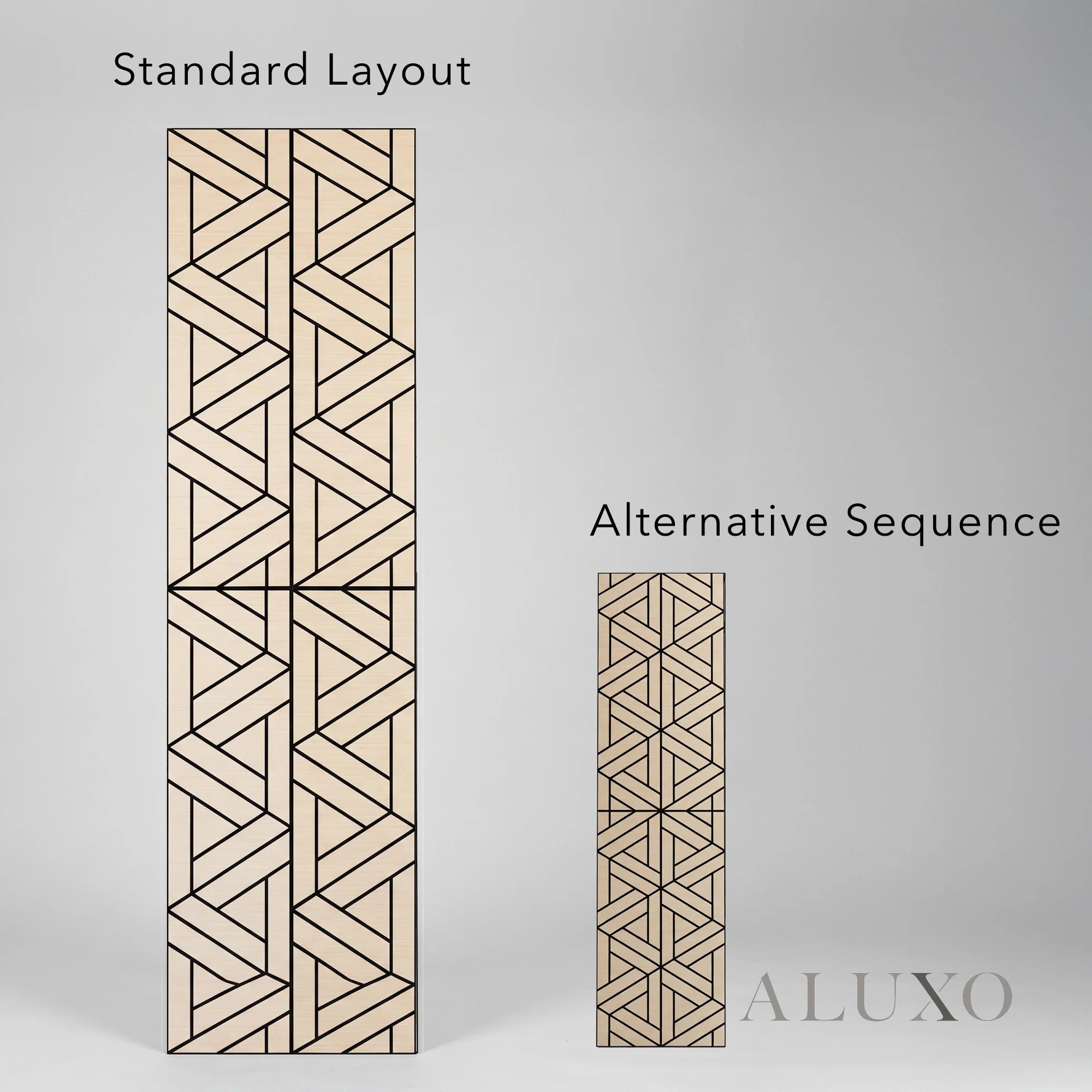 Panelux™ Lite Lattice Acoustic Wall Panels - 120x30cm (Set of 4) | Self Adhesive, 5 Colours