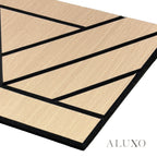 Panelux™ Lite Lattice Acoustic Wall Panels - 120x30cm (Set of 4) | Self Adhesive, 5 Colours