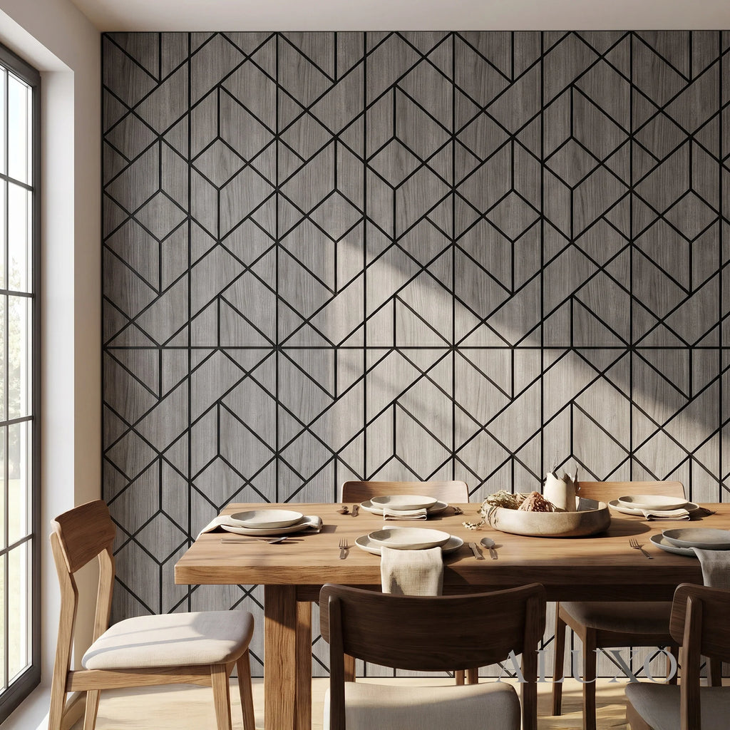 Panelux™ Lite Shard Acoustic Wall Panels - 120x30cm (Set of 4) | Self Adhesive, 5 Colours