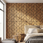 Panelux™ Lite Shard Acoustic Wall Panels - 120x30cm (Set of 4) | Self Adhesive, 5 Colours
