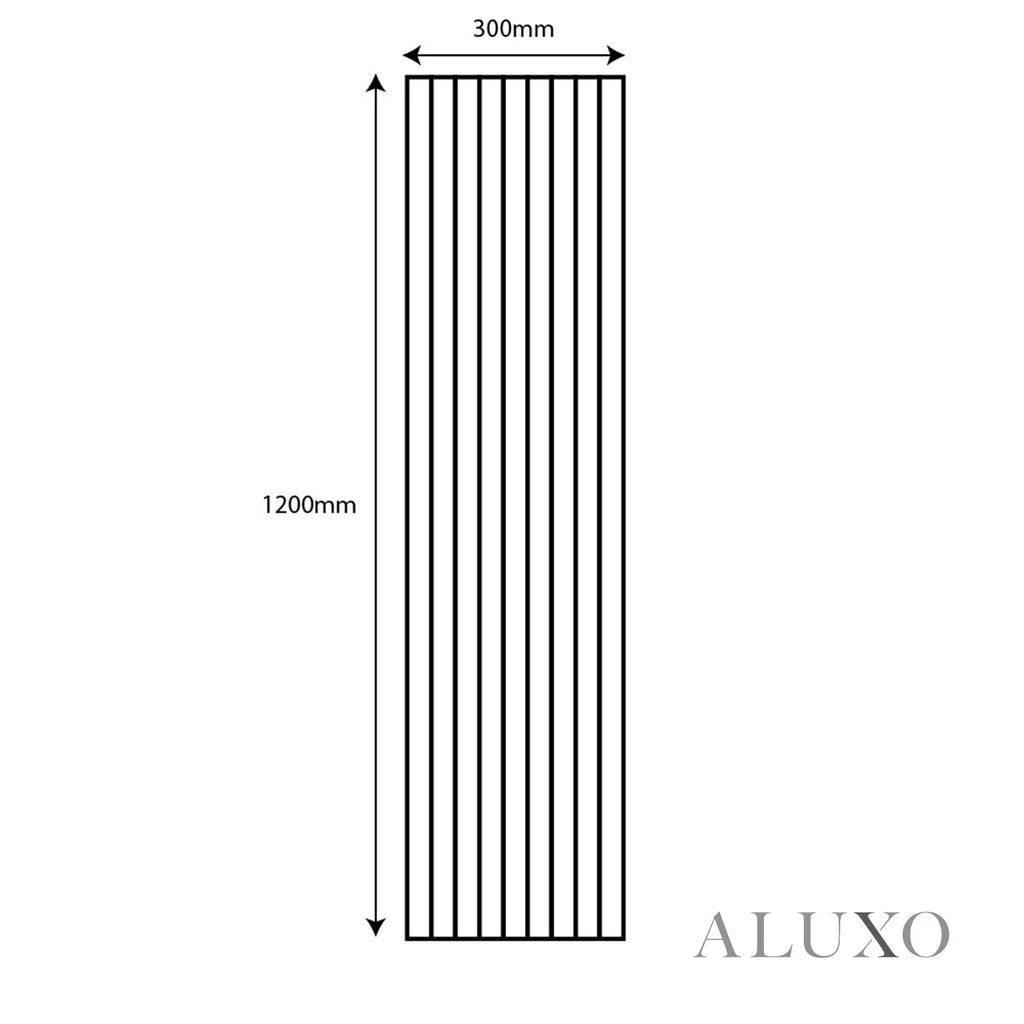 Panelux™ Lite Slatted Acoustic Wall Panels - 120x30cm (Set of 4) | Self Adhesive, 5 Colours