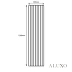 Panelux™ Lite Slatted Acoustic Wall Panels - 120x30cm (Set of 4) | Self Adhesive, 5 Colours