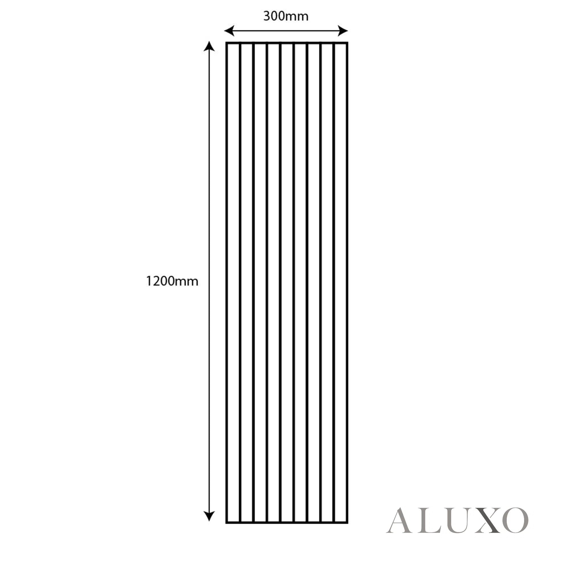 Panelux™ Lite Slatted Acoustic Wall Panels - 120x30cm (Set of 4) | Self Adhesive, 5 Colours