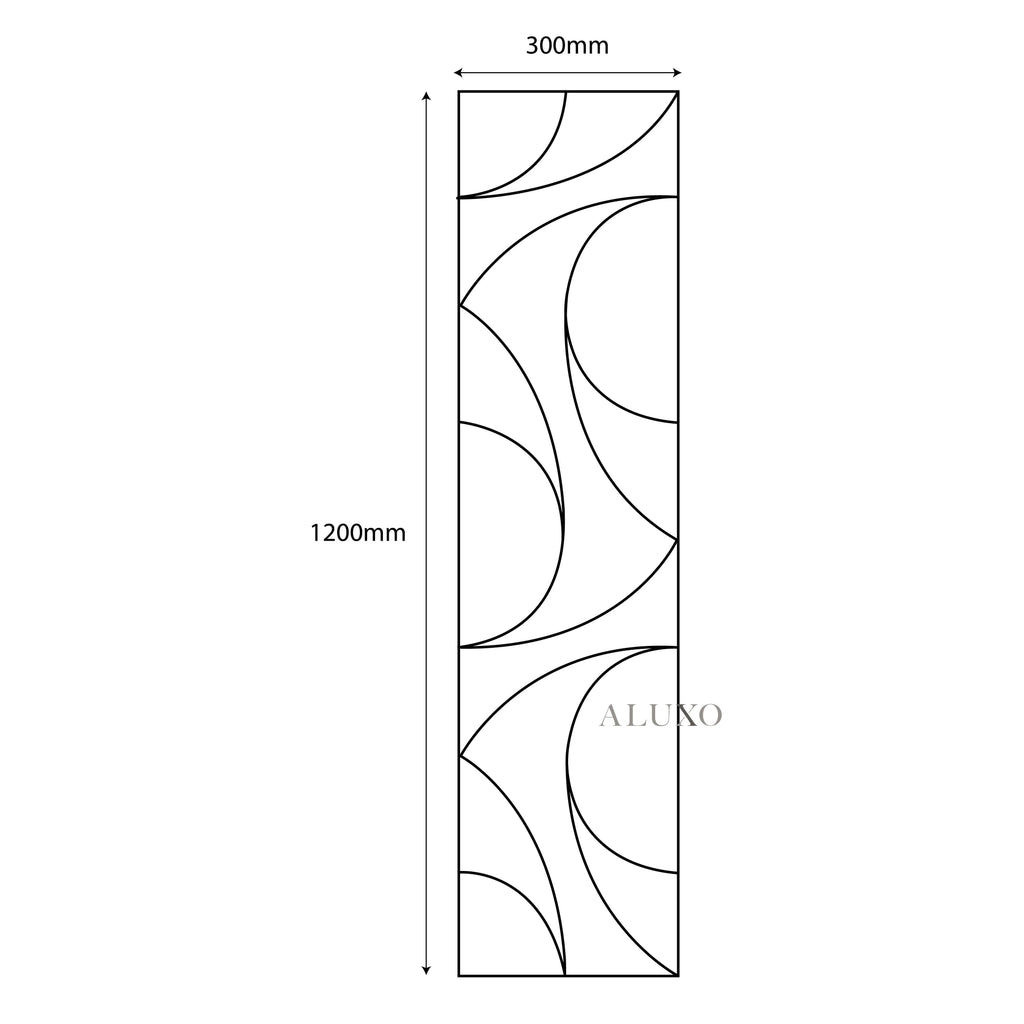 Panelux™ Lite Spiral Acoustic Wall Panels - 120x30cm (Set of 4) | Self Adhesive, 5 Colours