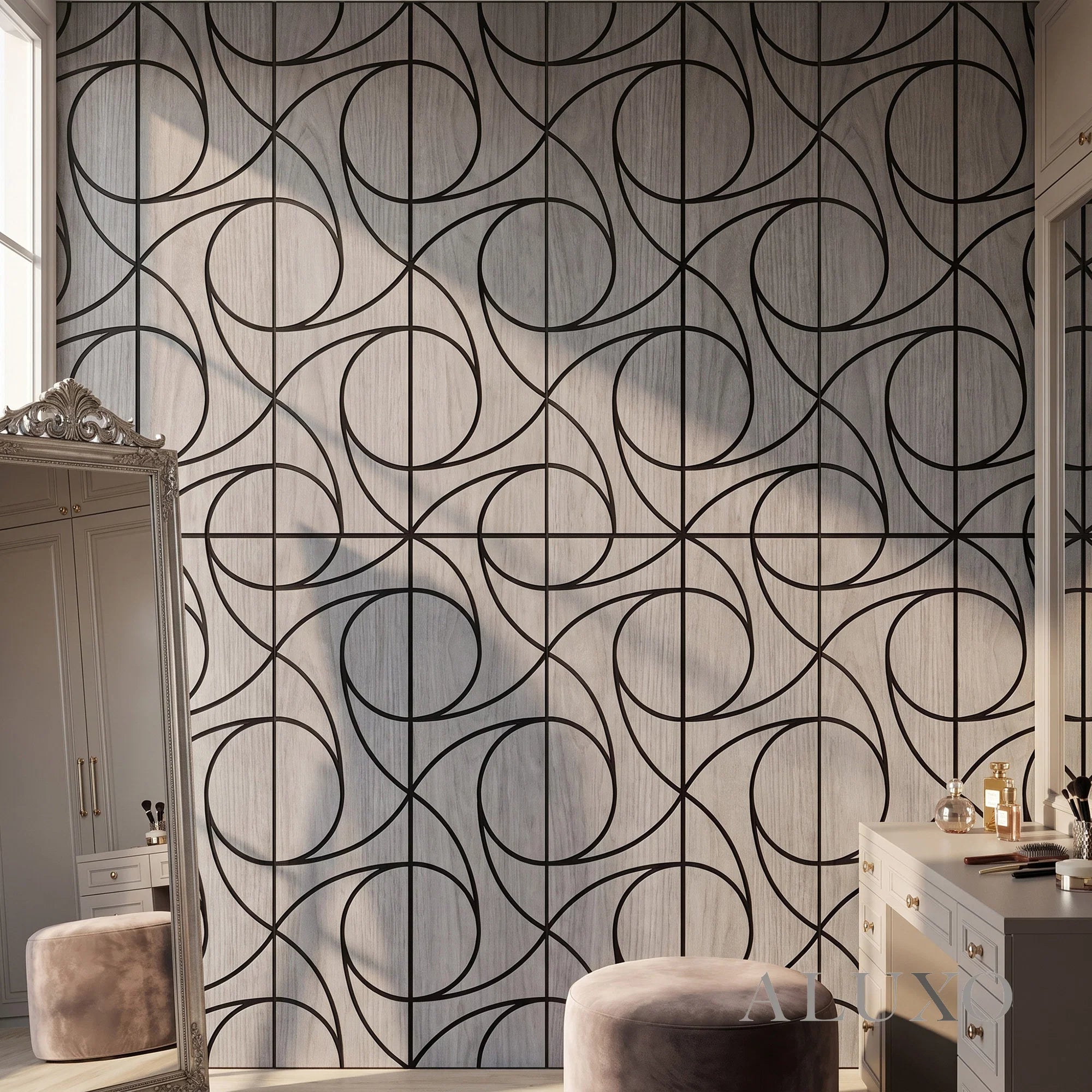 Panelux™ Lite Spiral Acoustic Wall Panels - 120x30cm (Set of 4) | Self Adhesive, 5 Colours