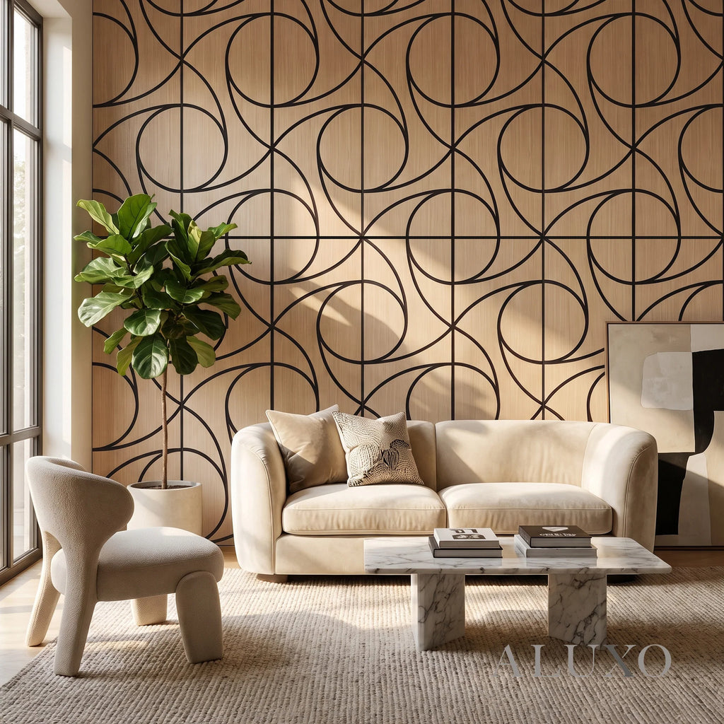Panelux™ Lite Spiral Acoustic Wall Panels - 120x30cm (Set of 4) | Self Adhesive, 5 Colours