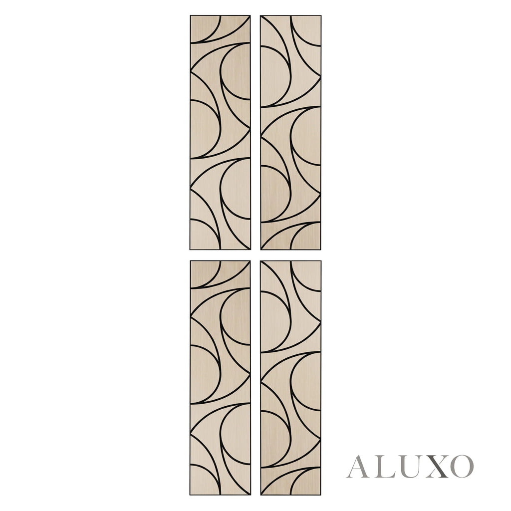 Panelux™ Lite Spiral Acoustic Wall Panels - 120x30cm (Set of 4) | Self Adhesive, 5 Colours