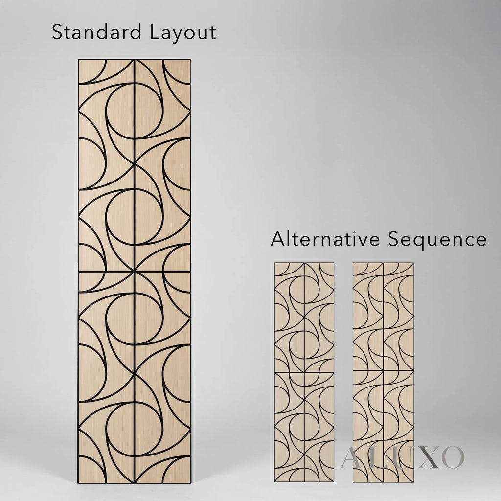 Panelux™ Lite Spiral Acoustic Wall Panels - 120x30cm (Set of 4) | Self Adhesive, 5 Colours