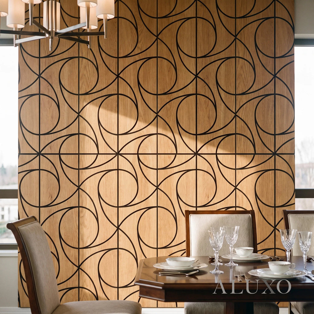 Panelux™ Lite Spiral Acoustic Wall Panels - 120x30cm (Set of 4) | Self Adhesive, 5 Colours