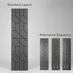 Panelux™ Lite Wedge Acoustic Wall Panels - 120x30cm (Set of 4) | Self Adhesive, 5 Colours