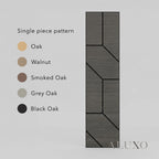 Panelux™ Lite Wedge Acoustic Wall Panels - 120x30cm (Set of 4) | Self Adhesive, 5 Colours