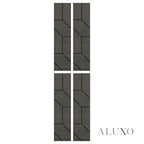 Panelux™ Lite Wedge Acoustic Wall Panels - 120x30cm (Set of 4) | Self Adhesive, 5 Colours