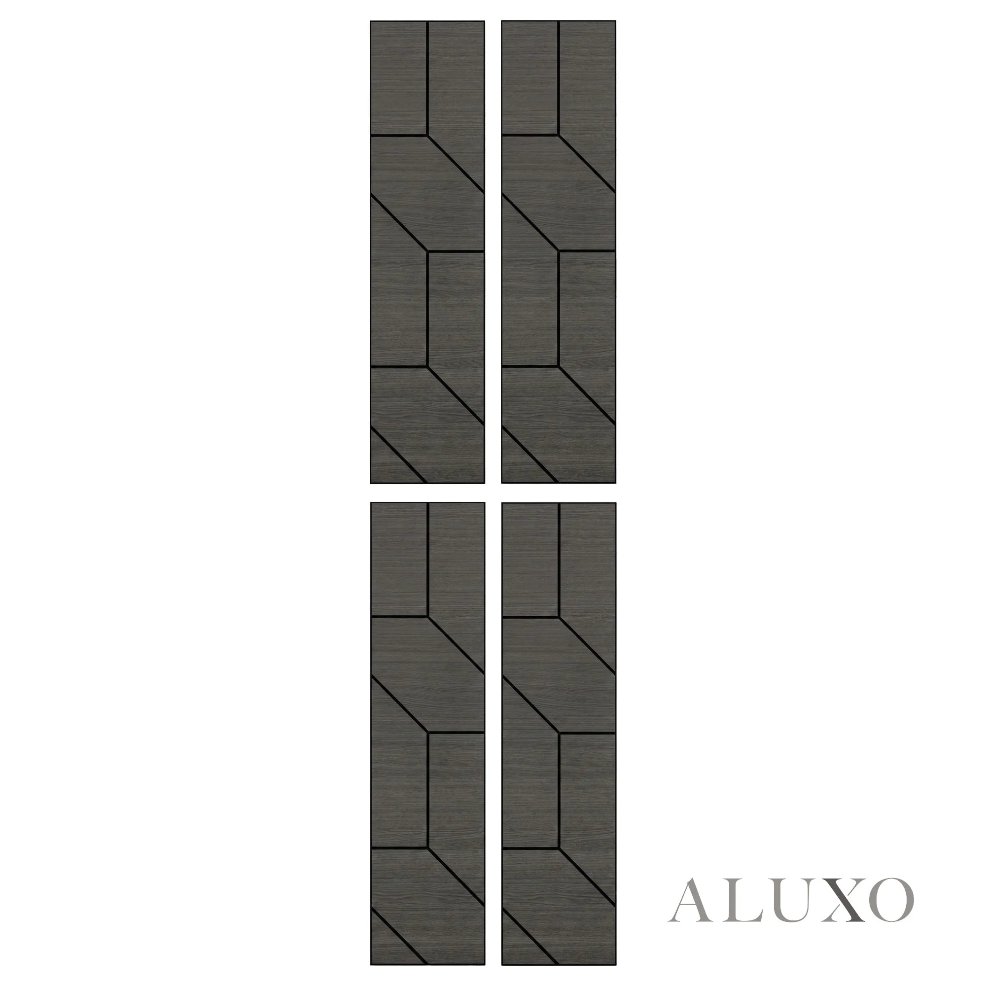 Panelux™ Lite Wedge Acoustic Wall Panels - 120x30cm (Set of 4) | Self Adhesive, 5 Colours