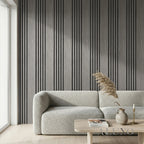 Panelux™ Pro Wide Random Rhythmic Slat Grey Oak Wall Panels - 240cm x 30cm (Set Of 2)