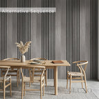 Panelux™ Pro Wide Random Rhythmic Slat Grey Oak Wall Panels - 240cm x 30cm (Set Of 2)